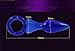SEXRIVER The Latest Blue Translucent Crystal Anal Plug Additional Annulus Women sex toy
