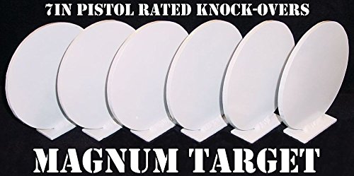 Steel Shooting Targets - 7 Inch Round Knockovers - NRA Action Pistol Plates
