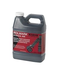 Marsh Rolmark Stencil, tinta, 1 Qt puede, color negro