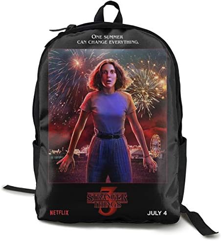 Xie Ru Stranger Things Season 3 Lightweight Teenager Unisex Backpack/schoolbag/bag Black One Size