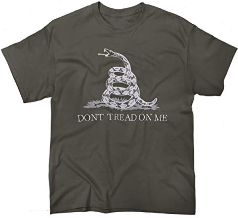 Tactical Tees - Don't Tread On Me Gadsden- Military Green Printed Tee Shirt