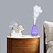 Essential Oil Diffuser 120ml Diamond Glass Aromatherapy Ultrasonic Cold Mist Humidifier 7 Color LED Lamp and Anhydrous Automatic Closing Office Home Bedroom Baby House Yoga Research (white) ¡­