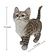 CITONG Gray Cat Outdoor Figurine - Cat Garden Statue Decor Indoor or Outdoor