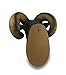 DWK Ram Head Bust Sculptural Wall Hanging