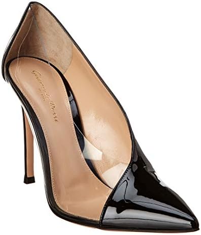 Gianvito Rossi Deela PVC & Patent Pump with $50 Credit, 36.5, Black