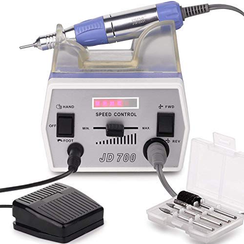 YEGOOD JD700 Professional 30000RPM Nail Drill Machine 100V-110V Electric E File Acrylic Gel Nail Grinder Tool Bits Set Low Heat Low Noise Low Vibration
