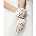 Unilove Flower Girl Gloves White Ivory Lace Short Princess Gloves for Wedding