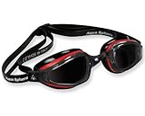 Aqua Sphere K180 Speed Swim Goggle, Black Red - Tinted Lens