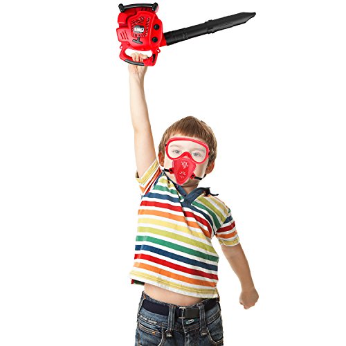 Kids Leaf Blower Toy Tool Set Boys Pretend Play Tools Outdoor Lawn Toy Real Blow Air for Boys and Girls - Thumbnail 3