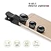 PLAY X STORE Universal Clip 4 in 1 Cell Phone Camera Lens Kit-Fish Eye Lens / 2 in 1 Macro Lens & Wide Angle Lens /CPL Lens For Iphone6,6s,6S Plus