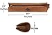RUSTIC TOWN Leather Pencil Case - Zippered Pen Pouch for Professional Work & Office (Brown)