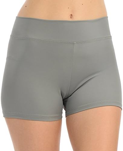 ANZA Girls Active Wear Dance Booty Shorts-Grey,Large(12/14)