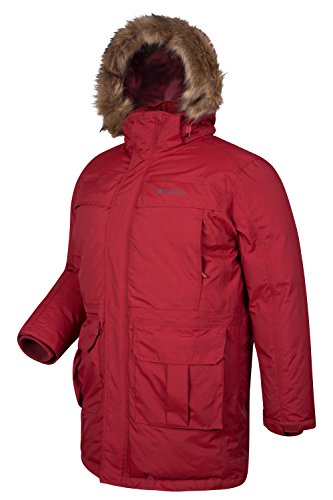 Mountain Warehouse Antarctic Extreme Menâs Down Insulated Jacket - Waterproof, IsoDry Fabric 