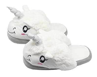 Amazon.com | FRALOSHA Unicorn Slippers Women Indoor Animal ...