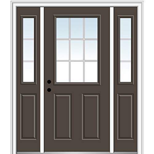 National Door Company ZZ05442R Fiberglass, Brown, Right Hand In-swing, Exterior…