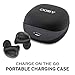 Coby True Wireless Bluetooth Earbuds, Mini in Ear Headphones & Charging Case |Built-in Mic | 3D Stereo Sound W/Deep Bass| 18H Play Time| IPX5 Sweatproof Earphones for Workouts, More- Black/Gunmetal