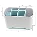 Toothbrush Caddy, Sam4shine Upgraded Bathroom Toothbrush Holder, Electric/Battery Toothbrush and Toothpaste Organizer Rack(Large)