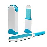 FULNEW Pet Hair Remover Fur and Lint Remover with Self-Cleaning Base Double-Sided Dog Hair Remover for Clothing, Furniture, Carpet, Car Seat