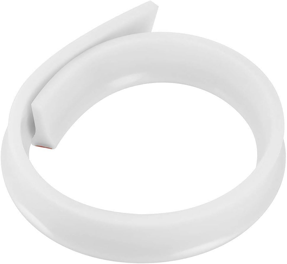 Weisfe78 Collapsible Threshold Water Dam - Self-Adhesive Bendable Silicone Bath Shower Barrier Retainer - Waterproof Water Flow Block Seal Strip - Home Water Retention System Bathroom Kitchen