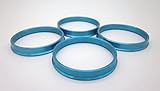 AccuWheel ACHR665-5710M Aluminum Wheel Hub Centric Rings (66.56mm OD to 57.10mm ID) - Pack of 4 Hubrings