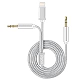 iPhone 7 Aux Adapter, DISDIM Aluminum [Anti-oxidation] Lightning Port to Audio Jack Cable with Male Extend 3.5mm Adapter Cord for iPhone 7 / 7 Plus / 8 / 8 Plus,iOS 11,Android Smartphone to Car Stereo