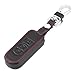 9 MOON Leather Car Remote Key Holder Case Cover for Mazda 2 3 6 CX-5 CX-7 Black with Red Thread 3 Button