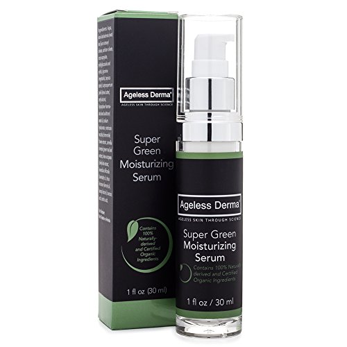Ageless Derma Super Green Moisturizing Serum with Certified Organic Ingredients