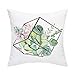 BLEUM CADE Throw Pillow Covers Cactus Succulent Pillow Covers Plants Potted Throw Pillow Cases Cushion Covers Zippered Pillowcase 18