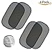 Car Window Sun Shade (4 pack) 2017 New Product | 80 GSM Maximum UV & Sun Protection For Children and Pets, 4px Static Cling 20