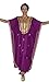 Moroccan Caftan Hand Made Breathable Cotton with Gold Hand Embroidery Long Length Magenta