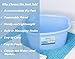 DRESHah XLarge Blue Foot Bath Tub - Thick Sturdy Plastic Pedicure Spa and Massage for Soaking Feet, Toenails, and Ankles with Epsom Salts or Essential Oils. Helps with Callus, Fungus and Dead Skin