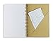 MILIKO A5 Size Kraft Paper Hardcover Dot Grid Wirebound/Spiral Notebook/Journal-2 Notebooks Per Pack-70 Sheets (140 Pages)-8.27 Inches x 5.67 Inches(Golden Binding Rings, Kraft Dot Grid)