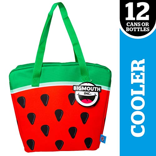 BigMouth Inc. Insulated Drink Holder, Holds 12 Cans, Novelty Cooler (Watermelon)