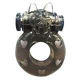 Ocaler®Super Strechy Jelly Rabbit Shape Strong Vibrating Cockring Vibrating Penis Ring for Male