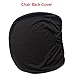 Trycooling Polyester Spandex Universal Stretch Rotating Pure Color Chair Cover for Computer Office Desk (Black)