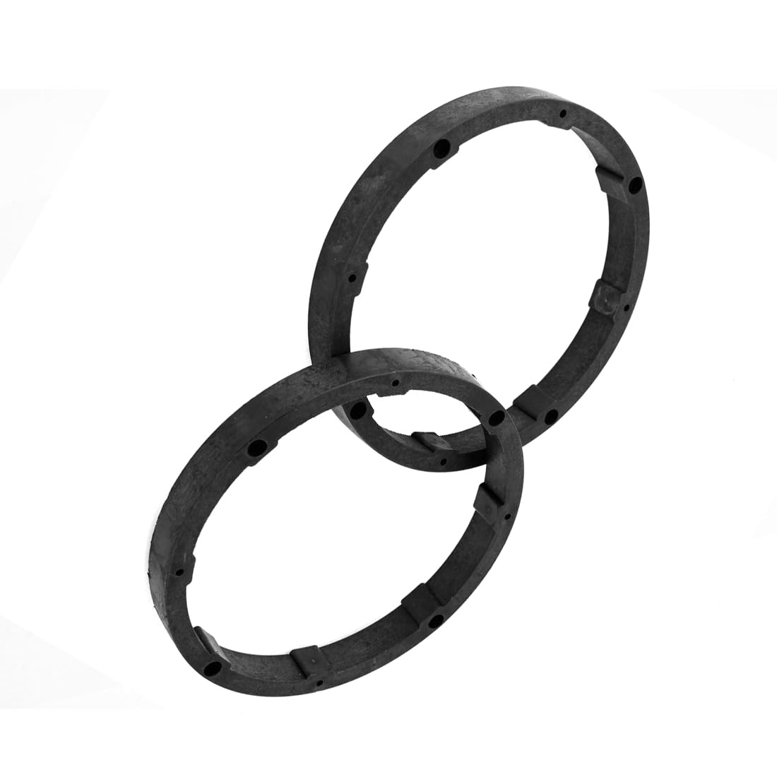 MACHSWON 2Pcs Car Truck 16.5cm Plastic Speaker Spacers 18mm Depth Black