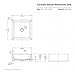 Kraus KCV-120 Square Ceramic Bathroom Sink, White