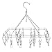 MyGift Stainless Steel 20 Clips Laundry Hanging Rack for Drying Clothes/Towels/Socks/Delicate Garments