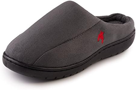 "Beyond boys" Boys New Suade, Comfortable and Relaxing Slip-on Clog Slippers (12-13 Little Kid, Grey)