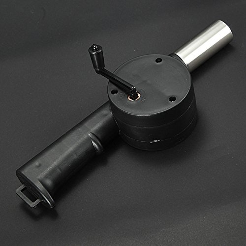Outdoor Cooking Fan Air Blower for BBQ Fire Bellows Hand Crank Powered small fan air blower bbq fan fire bellows hand blower by Randall Elliott