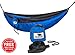 Cali Pro Gear Double Den Camping Hammock With 2 Free Bonus Adjustable Tree Friendly Nylon Straps and Steel Carabiners - Ultralight Portable Compact Parachute Nylon