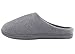 HomeIdeas Women's Comfort Memory Foam Distinctive House Slippers, Autumn Winter Indoor / Outdoor Shoes with Colour Stripe, Grey, Large / 9-10 B(M) US