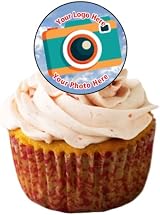Goggly PRE CUT Personalised Edible Cupcake Toppers 48 x 1 inch Discs view 2