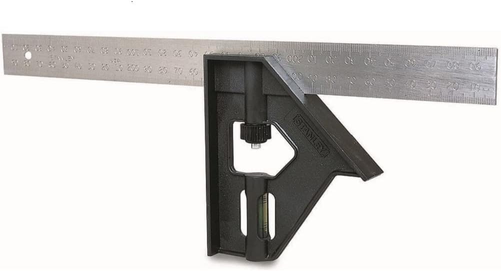 Stanley Tools STA246017 300 mm Combination Square - Yellow/Black