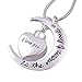 Cring Coco Mens I Love You to the Moon and Back Urn Necklace for Ashes Memorial Keepsake Cremation Pendant Jewelry