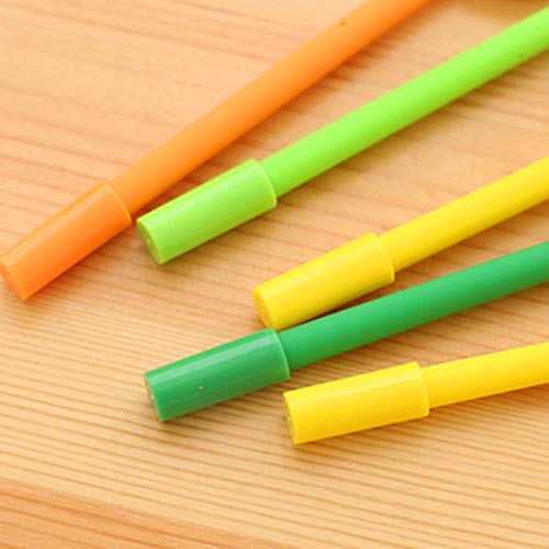 Compact Size Cute Fruit Lollipop Gel Pens Kawaii Student Stationery Pen Office Supplies School Writing Signature Plastic Pens - Green Kiwifruit - Thumbnail 3