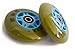 Ripstik Wheels by KBS - Razor Ripsurf Performance Caster Board Replacement 68mm-80mm 90a with ABEC 7 Speed Bearings 2 Pack Set of Two Ripstick Wheel Most Durable (Army, 80MM)