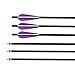 IRQ 6 Pack 32 Inch Carbon Hunting Arrows Archery Target Practice Arrows for Recurve and Compound Bow 350 Spine with Replaceable Tips