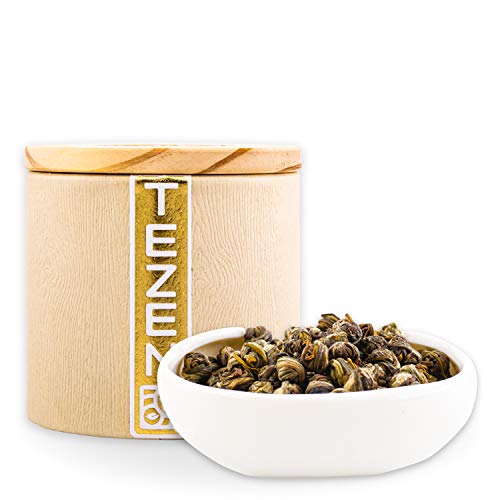 Kaiserliche Jasmin Perlen: Grüner Jasmin Tee aus China | Hochwertiger chinesischer Grüntee mit Jasmin Blüten getrocknet