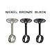 Amazon Basics Curtain Rod Ceiling-Mount Bracket, Set of 2, Dark Bronze (Espresso)